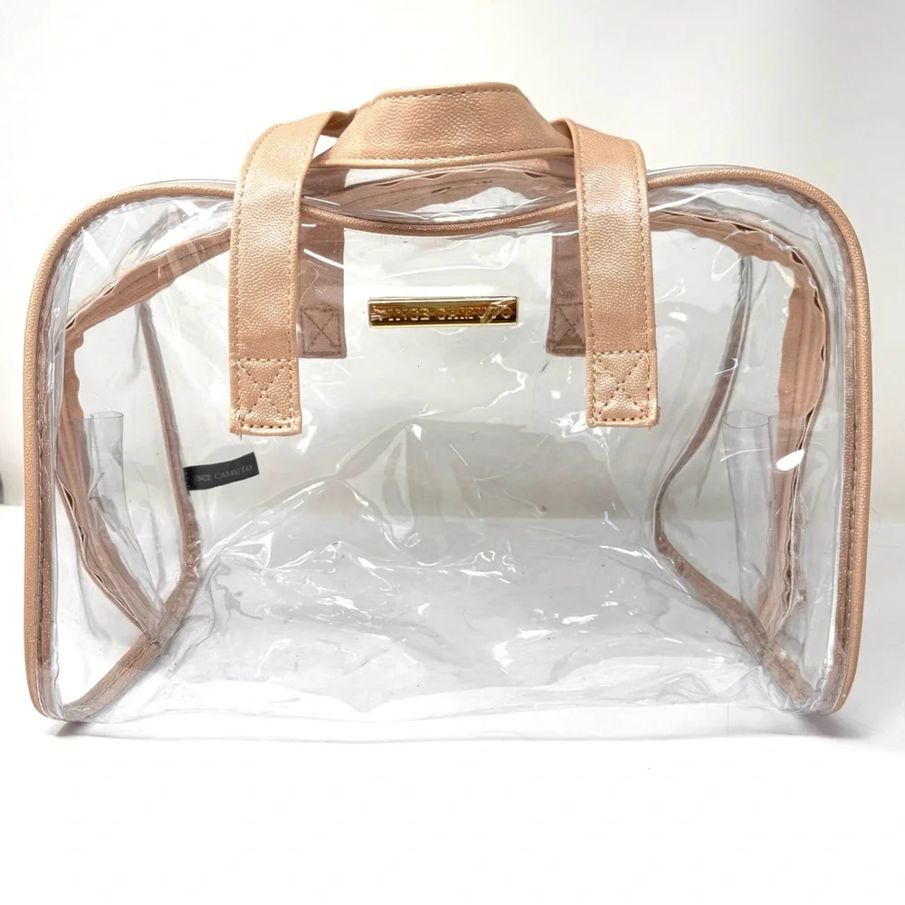 VINCE CAMUTO large cosmetic bag with two NWOT pouches